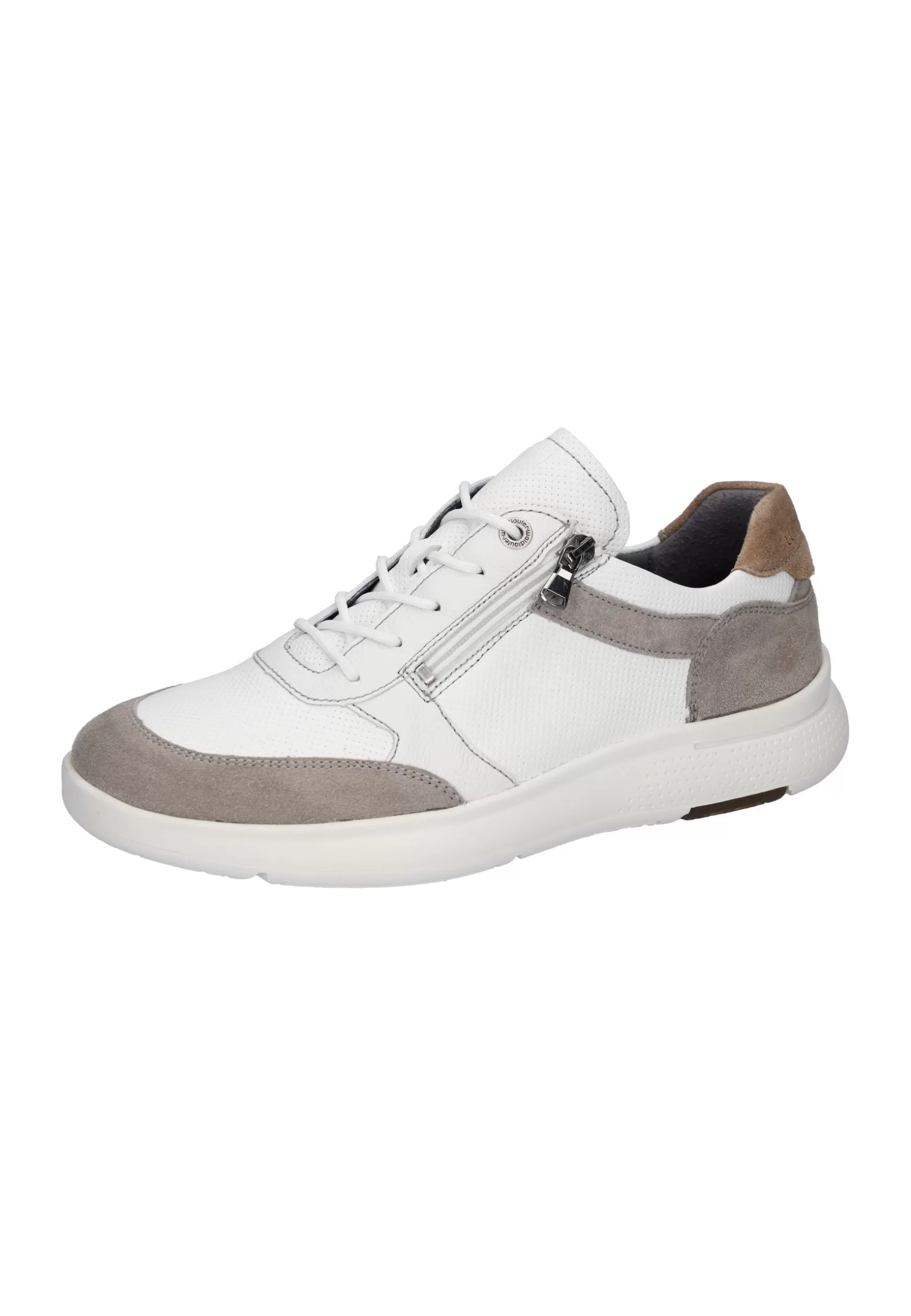 Herren Waldläufer Heiko Grey Weiss Taupe